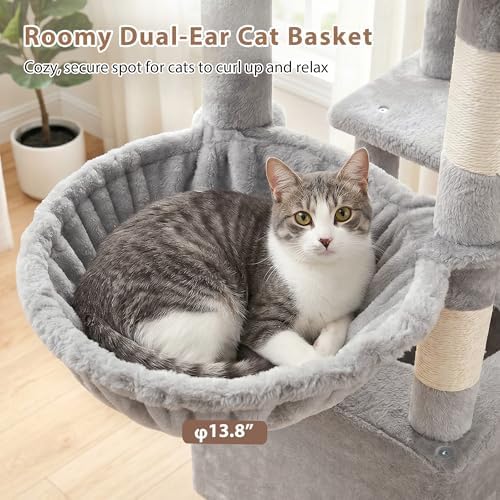 Gitelsnour Cat Tree, Sturdy Cat Tower - Image 4