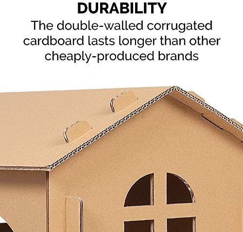 FurHaven Townhouse Multi-Level Cardboard Cat House - Image 4