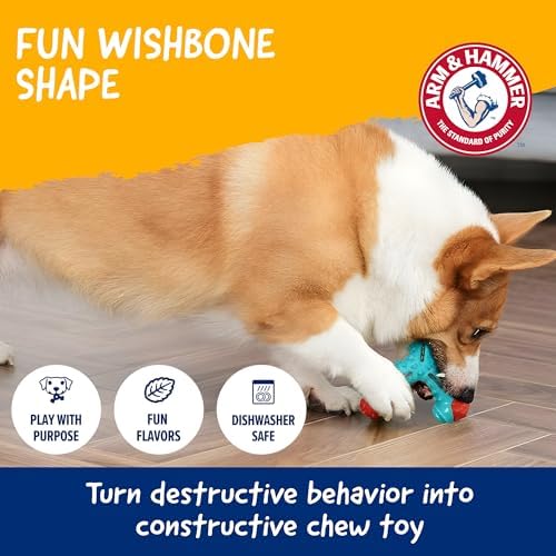 Arm & Hammer Nubbies Wishbone Dental Dog Chew Toy, Chicken Flavor - Image 6