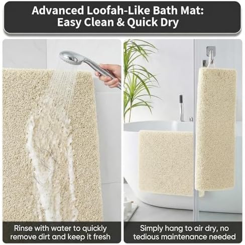 Non Slip Shower Mat, 16 x 40 Inch Anti Slip Shower Mats - Image 6