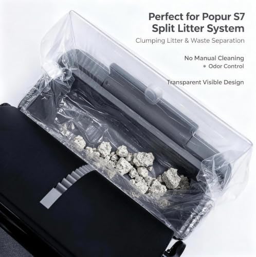 50 Pcs Trash Bags for Popur S7 Litter Box - Image 2