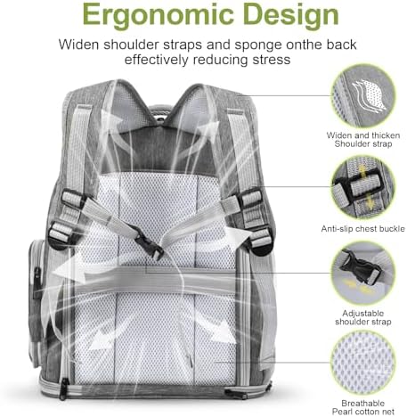 Cawypety Expandable Cat Backpack Large Space Cat Bubble Backpack Carrier - Image 6