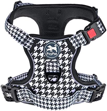 PoyPet Plaid Dog Harness Medium, No Pull Vest by PoyPet