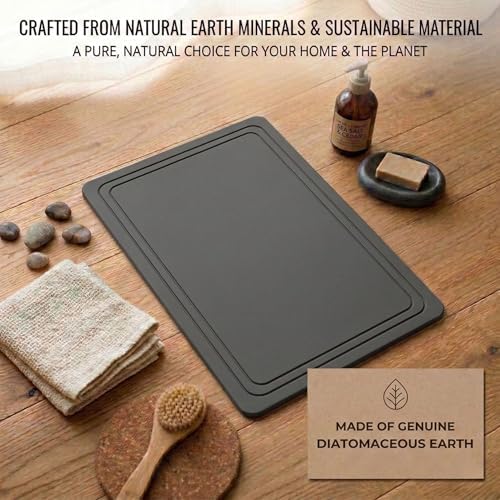 Stone Bath Mat – Diatomaceous Earth Quick Drying Non-Slip Bathroom Mat – - Image 4