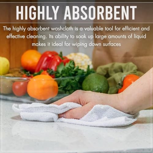 KAHAF COLLECTION 100% Cotton Wash Cloths, Lightweight, Extra Absorbent - Image 6