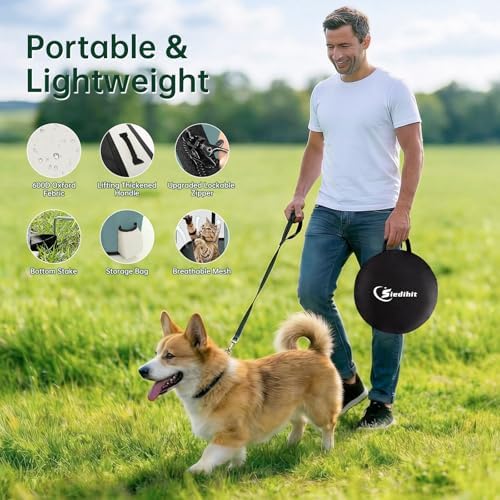 Siedihit 31" Dog Playpen, Cat Puppy Pen, Pet Portable Crate Indoor Outdoor - Image 4