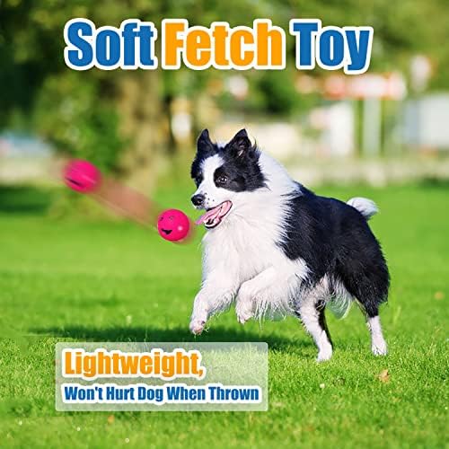 HOLYSTEED Squeaky Dog Toys for Medium Dogs, Round Latex Squeaky Balls 2.3" - Image 4