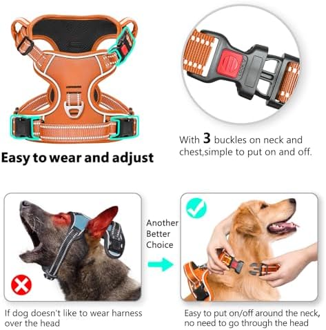 Timos Dog Harness for Large, Reflective No Pull Vest - Image 2