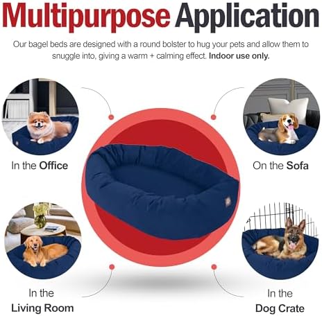 Majestic Pet 32 Inch Suede Calming Dog Bed Washable – Cozy Soft Round Dog Bed - Image 5