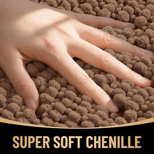 OLANLY Thick Chenille Large Bathroom Rugs 70x46, Absorbent Bath Mat - Image 2