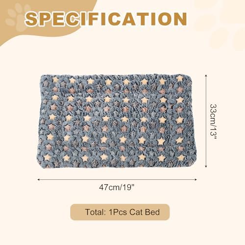 Dog Cat Bed Mat, Soft Coral Fleece Pet Cushion Pad - Image 2