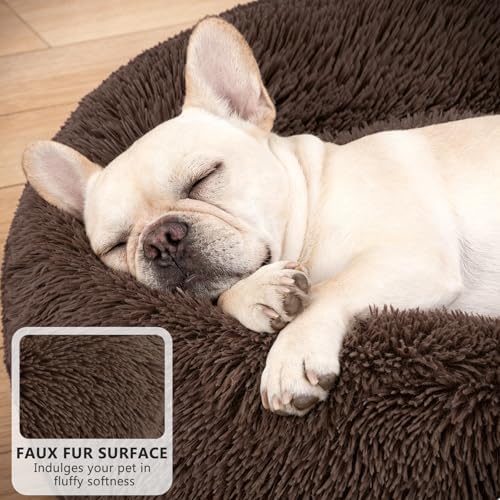 MIXJOY Orthopedic Dog Bed Comfortable Donut Cuddler Round Pet Beds Ultra Soft - Image 2