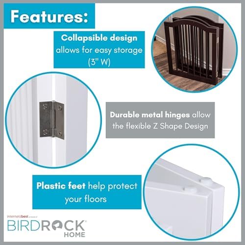 INTERNET'S BEST Arched Top Dog Gate | 4 Panel, and Porch | Portable, Extra Wide - Image 6