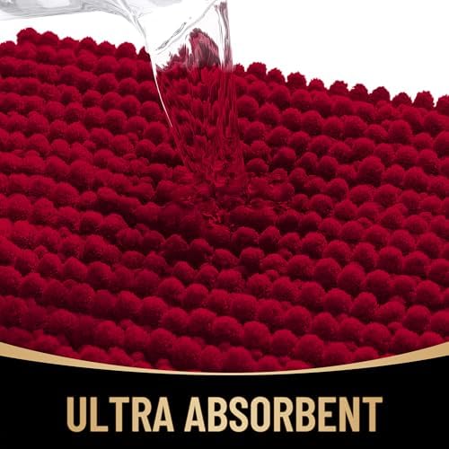 OLANLY Thick Chenille Bathroom Rugs 30x20, Soft Absorbent Bath Mat - Image 3