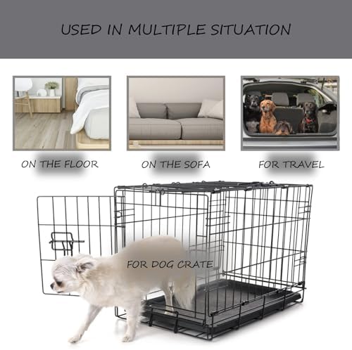 Exsnugy Washable Dog Bed Mat Large Size Fluffy Pet Crate Pad 48x30 XXL - Image 4