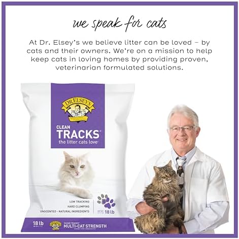 Dr. Elsey's Clean Tracks Clumping Clay Cat Litter 18 lb. Bag - Image 6
