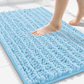 Smiry Bathroom Rugs 30X20, Extra Soft Rubber Backing Chenille Bath Mats by Smiry