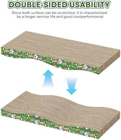 TIMHAKA 2 Pack Cat Scratching Board World Cup Design, Double-Sided Use - Image 3