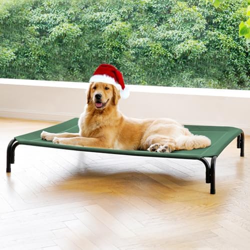 Elevated Dog Bed Outdoor Cooling Raised Cot by DOPEDIO