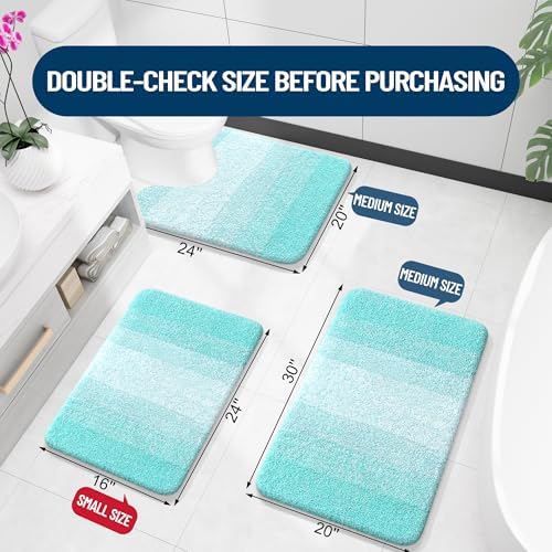 OLANLY Bathroom Rugs Mat 36x24, Extra Soft Absorbent Microfiber Bath Rugs - Image 2