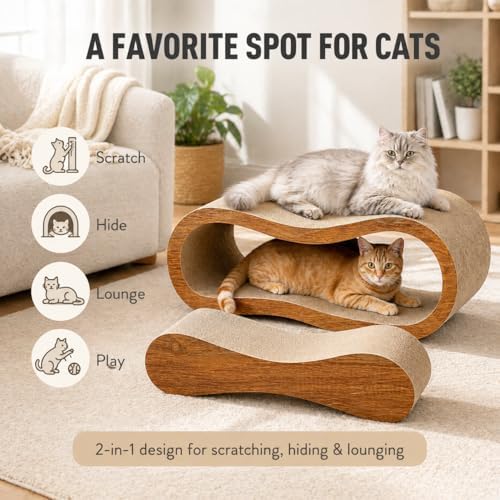 2 in 1 Cat Scratch Pads, Large Scratcher Board - Image 5