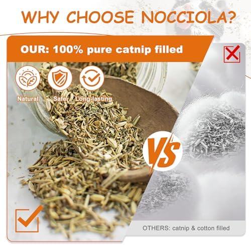 Nocciola Cat Toys, 3 Pack Funny Catnip Toys Filled - Image 2