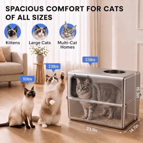 Stainless Steel Litter Box - Image 2