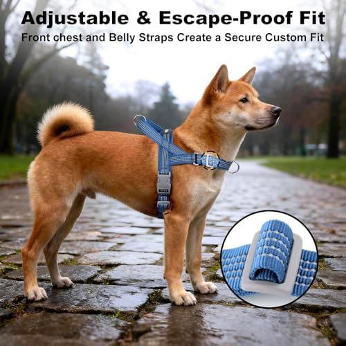 No Pull Dog Harness with Handle, Adjustable Soft Mesh Padded Vest - Image 5