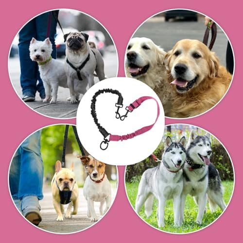 Double Dog Leash, 360° Swivel No Tangle Dual Lead - Image 6