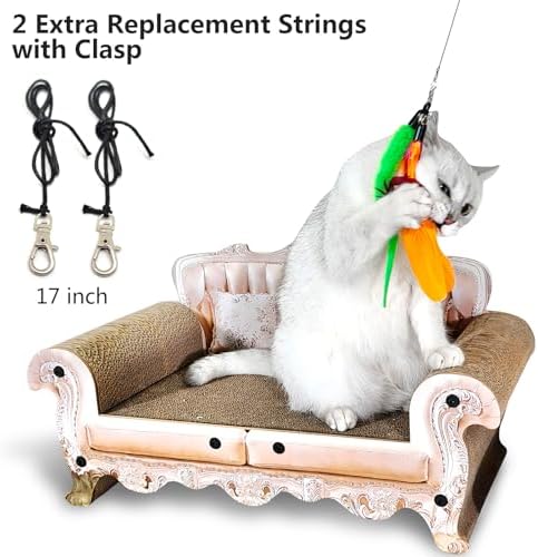 miwoowim Interactive Cat Wand Toy Set, 2 Telescopic Rods & 11 Attachments - Image 5