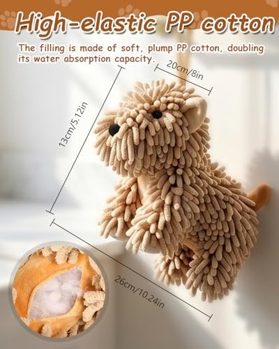 Dog Towel Shaped Hand Chenille Animal Towels - Image 3