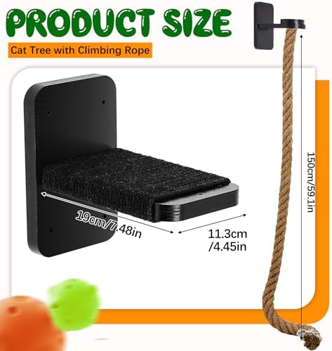 Weysat 2" x 4.92 ft Cat Climbing Rope - Image 2