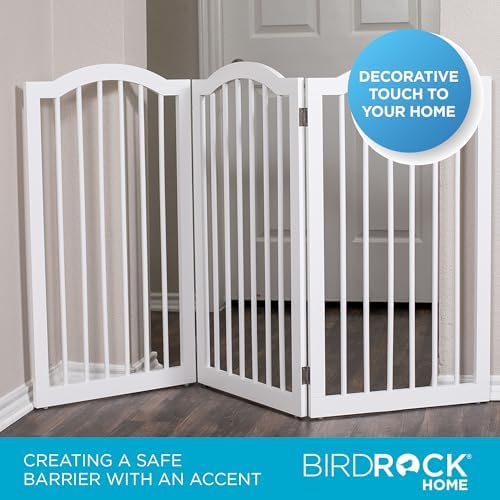 INTERNET'S BEST Arched Top Dog Gate | 3 Panel, and Porch | Portable, Extra Wide - Image 3