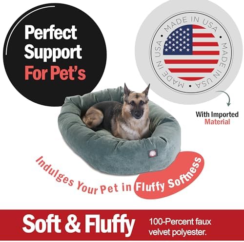 Majestic Pet Micro Velvet Dog Bed, 52 Inch X-Large - Image 2