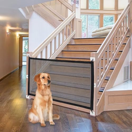 NWK 2Pcs Dog Gate for Stairs and Doorways 43''X30'', 30’’ Tall by NWK