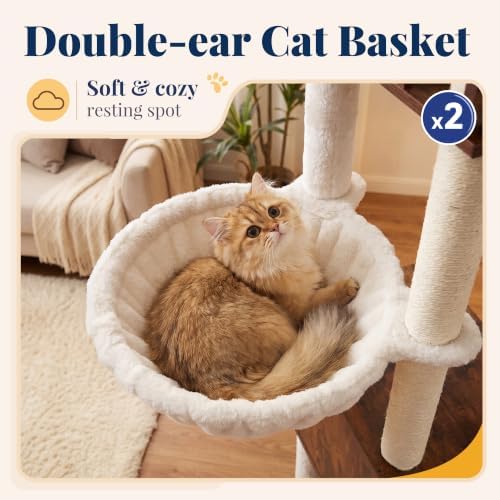 Hey-brother Wooden Cat Tree Tower - Image 4