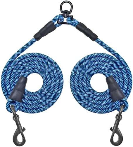 5 FT Double Dog Leash Coupler, Extension Rope by Mycicy