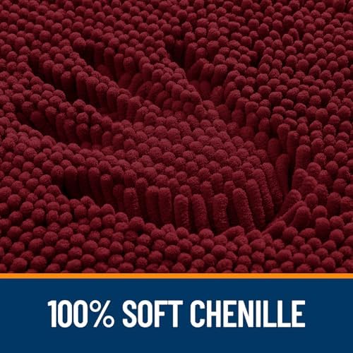 OLANLY Bathroom Rugs 36x24, Extra Soft Absorbent Chenille Bath Rugs - Image 3