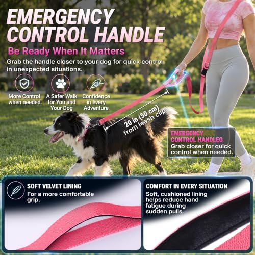 Hands Free Dog Leash, Galaxy Reflective, Crossbody Dog Leash - Image 6
