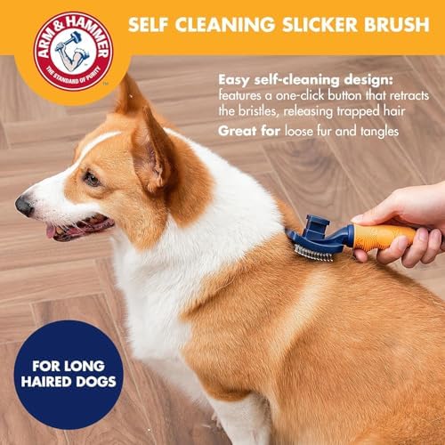 Arm & Hammer Deodorizing Slicker Dog Brush, Sweet Lily & Vanilla - Image 5