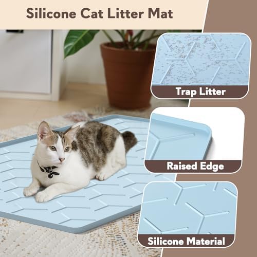 Garoopion Silicone Cat Litter Mat 34×22 inch - Image 3