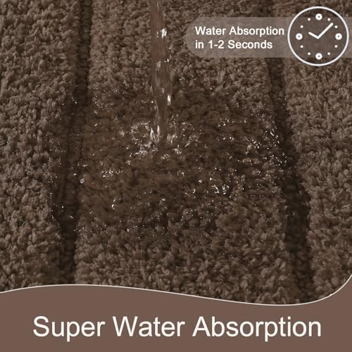 AROGAN Luxury Long Bathroom Rugs Runner 24x48 Inch Bath Rug Non Slip - Image 5