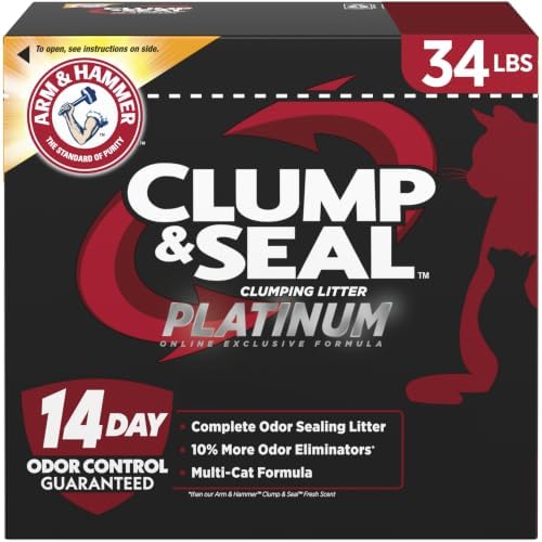 ARM & HAMMER Clump & Seal Platinum Cat Litter, 34 lbs by ARMHAMMER
