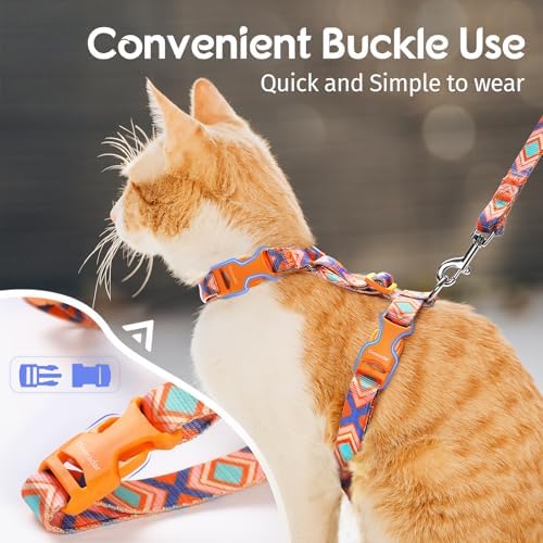 Dooradar Cat Harness and Leash Set, Adjustable Pet Straps - Image 2