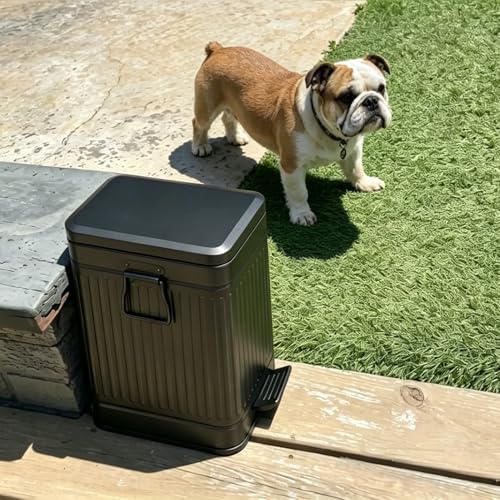 Small Trash Can with Lid, 1.6 Gal Dog Poop Trash Can - Image 2