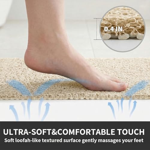 Non Slip Shower Mat, 16 x 40 Inch Anti Slip Shower Mats - Image 3