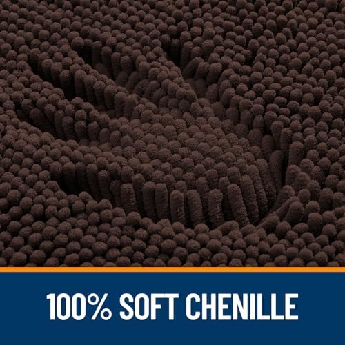 OLANLY Large Bathroom Rugs 59x35, Extra Soft Absorbent Chenille Bath Rugs - Image 3