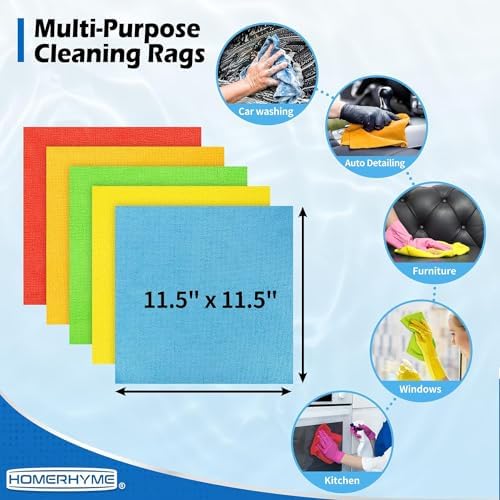 Shop Towels Rags, 1200 Pack Microfiber Cleaning Cloth Bulk Absorbent Lint-Free - Image 7