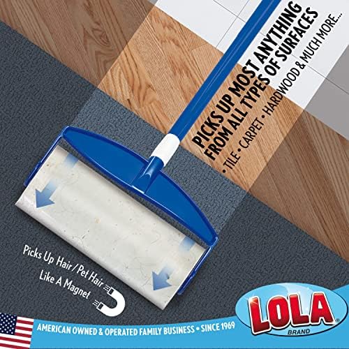 LOLA Rola PET Hair Remover Sticky Mop, Giant Floor Lint Roller, 9.5" x 3.5" - Image 5
