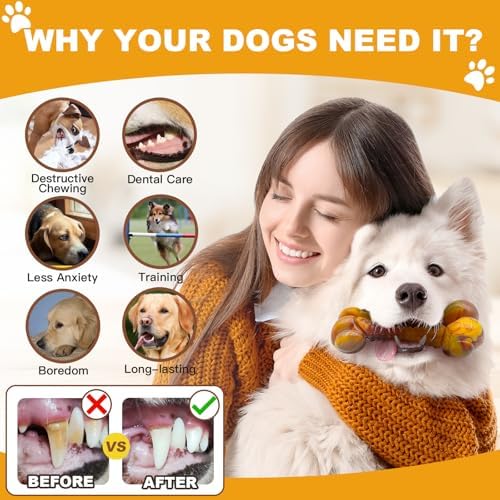 Dog Toys for Aggressive Chewers, Indestructible Dog Chew Toys for Large Medium - Image 4